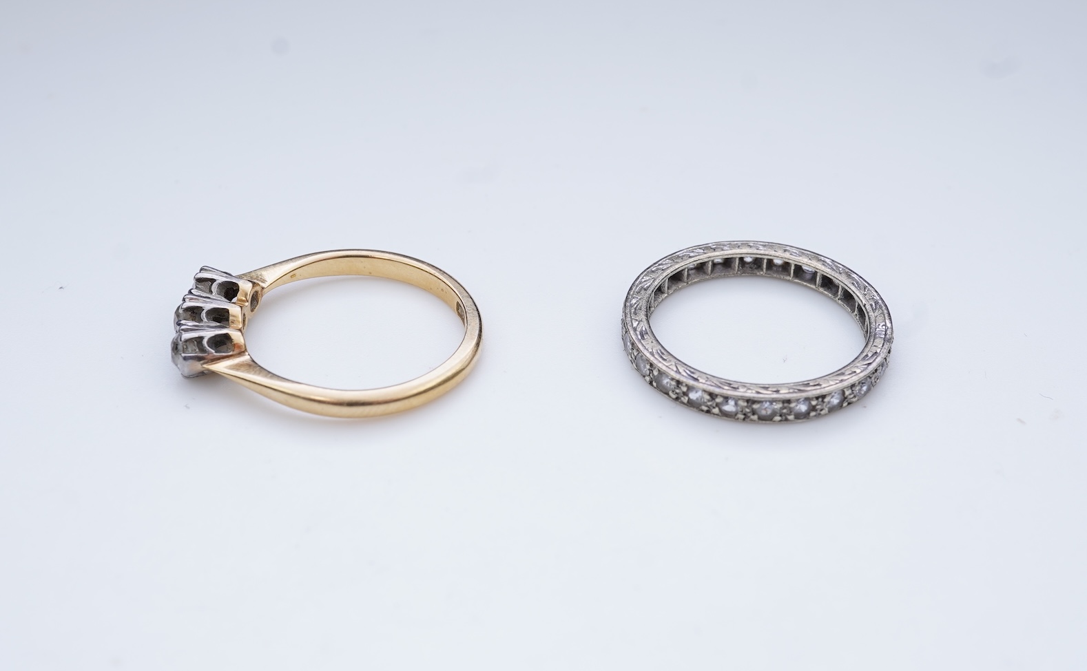 Two rings, first half 20th century